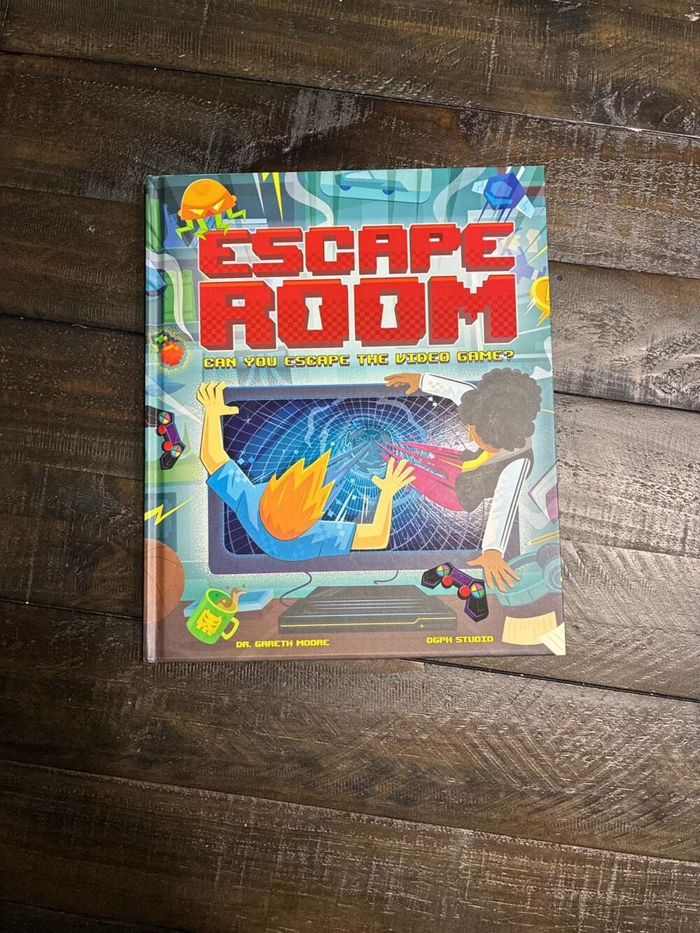 Escape Room: Can You Escape the Video Game? Hardcover Book by Dr. Gareth Moore
